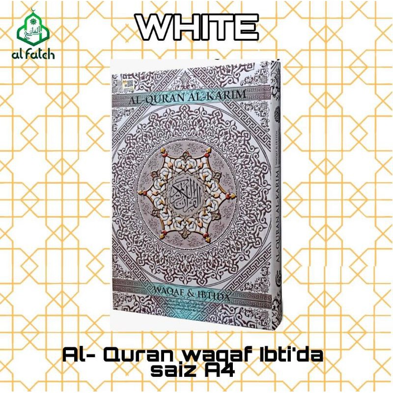 AL QURAN WAQAF & IBTIDA' A4 [ READY STOCK ] Al-Quran Saiz A4 | Shopee ...