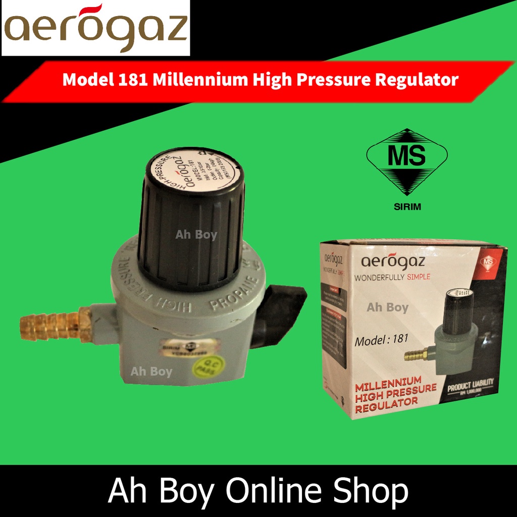 aerogaz Model 181 Millenium High Pressure Gas Regulator (SIRIM Certified) Shopee Malaysia