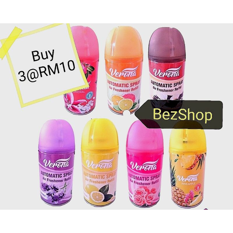 Verona Automatic Spray Air Freshener Refill 250 ml Shopee Malaysia