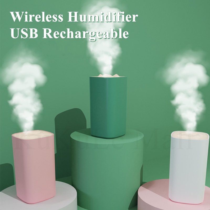 🔥HOT 350ML Wireless Humidifier Rechargeable Ultrasound Air Diffuser Humidifier Home Portable Air Humidifier Rechargeable Air Purifier Humidifier 加濕器無線 空氣加濕器 加濕器大容量