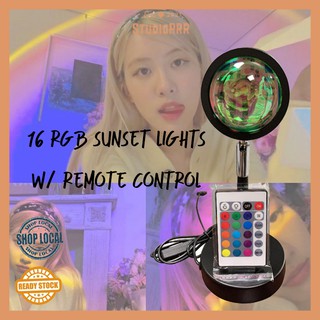 READY! 16 Color Sunset Lamp With Remote Control! USB Remote Control RGB
