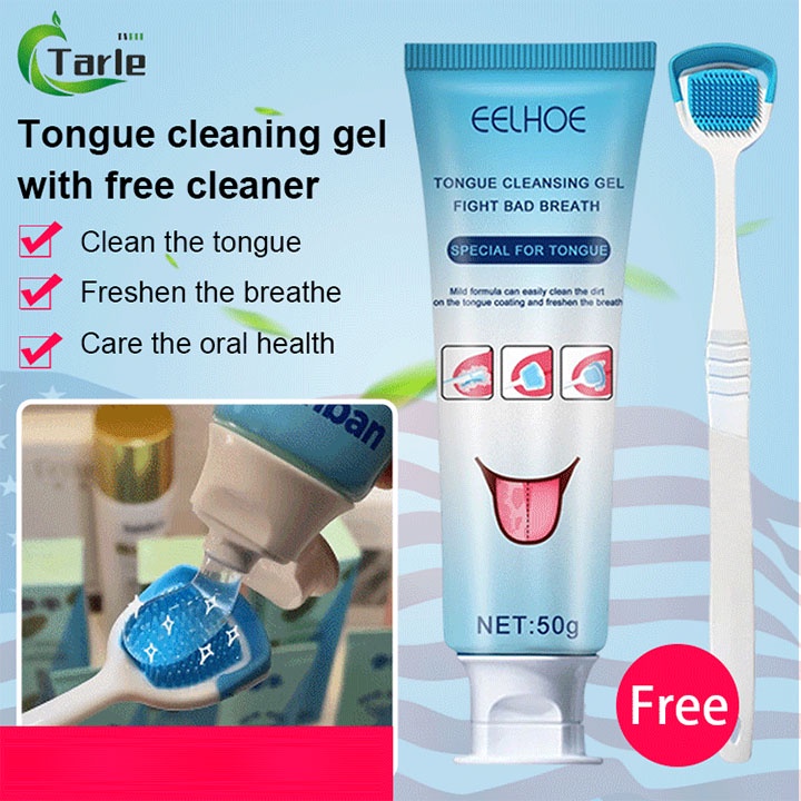 EELHOE tongue cleaning gel with free cleaner Shopee Malaysia