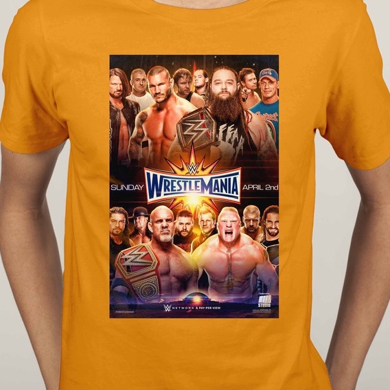 Short Sleeve T-shirt shirt WWF WWE Wrestling John Cena The rock Mysterio  Kane CM Punk O-Neck Men Fashion cotton Cartoon | Shopee Malaysia