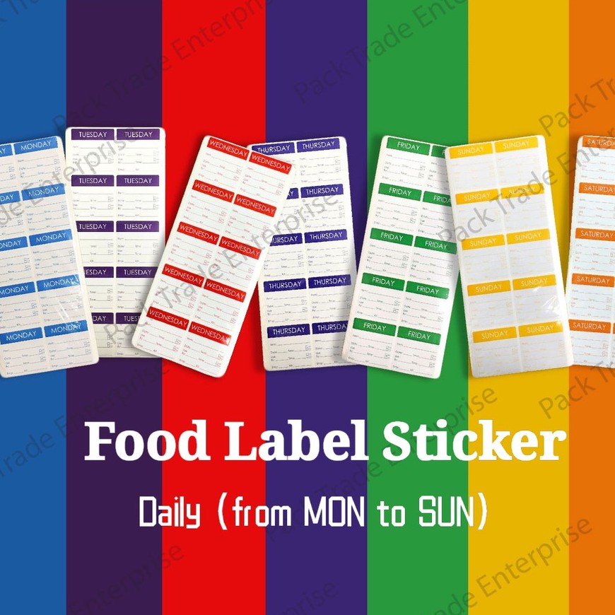 100 PCS Food Label Sticker | Expired Sticker | Date Sticker| Sticker