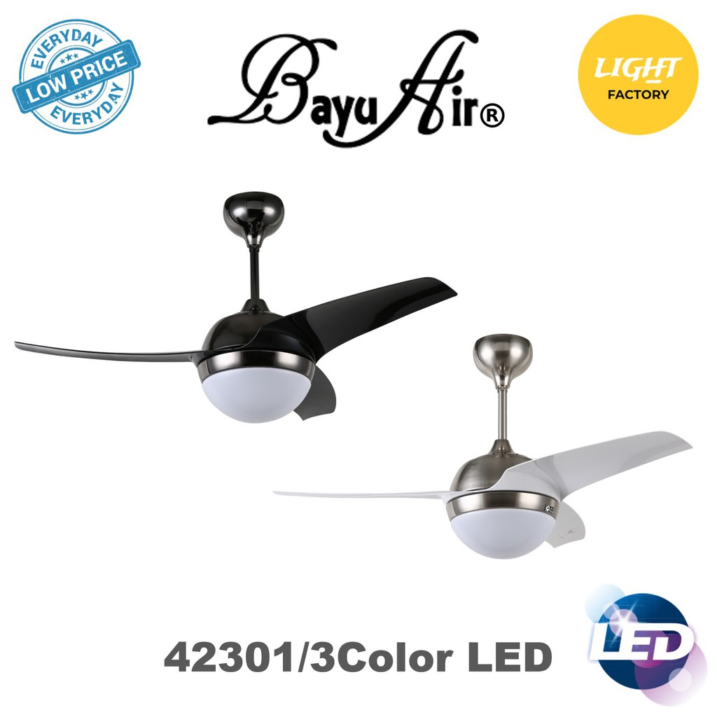 Bayu Air Baby Fan Baby Ceiling Fan Remote Control 3 Color Led