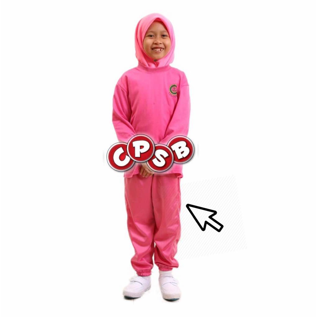 Puteri Islam Trackbottom Pink