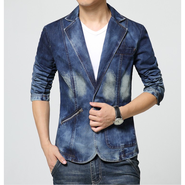denim blazer men