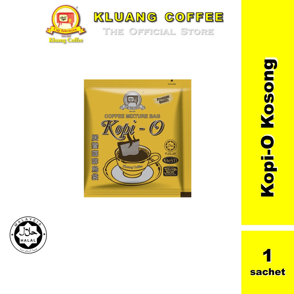 Kluang Coffee Cap Televisyen KopiO Kosong (1 sachet x 10gm) Kopi O