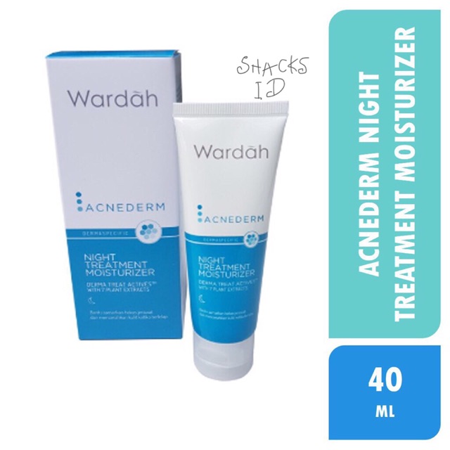 Wardah Acnederm Night Treatment Moisturizer 40ml | Shopee  