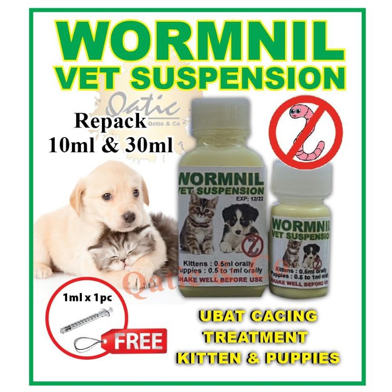 Ubat Cacing Kucing dan Anjing Wormnil Liquid Cat Dog Deworm Shopee