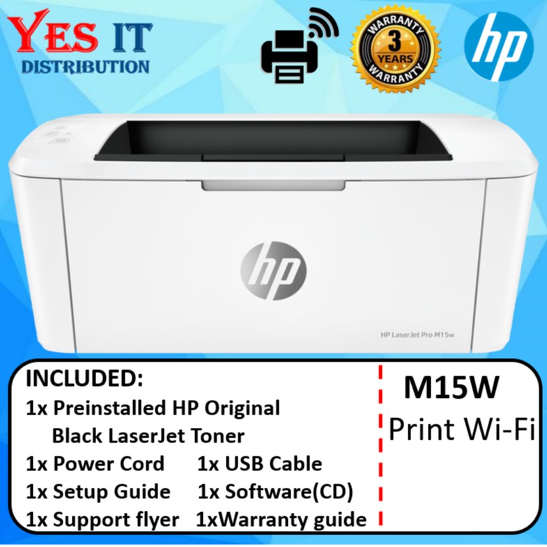 HP LaserJet Pro M15W Laser WiFi Printer | Shopee Malaysia