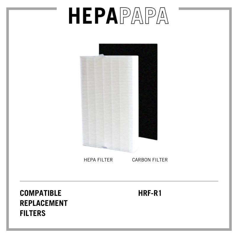 Honeywell HRFR1 Compatible HEPA & Carbon Filters for HPA090, HPA100