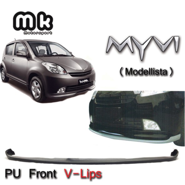 PERODUA MYVI PU Front V-Lips (Modellista)  Shopee Malaysia