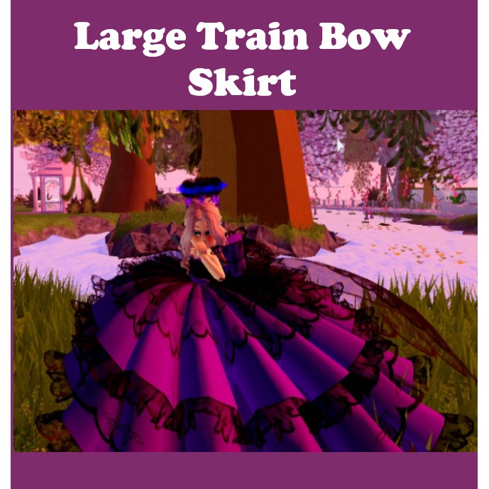 roblox royale high large train bow skirt