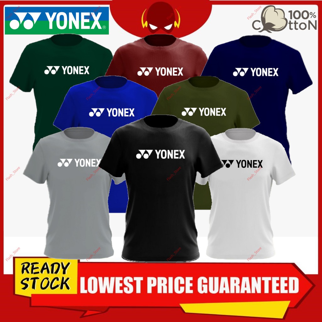 SHOPEE NO.1 YONEX BADMINTON TSHIRT / UNISEX TEE 100% PREMIUM COTTON