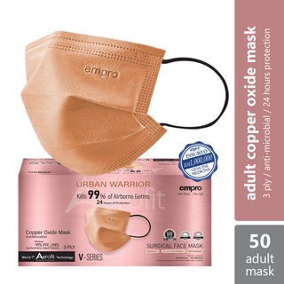 Image of Empro Antimicrobial Copper Oxide Adult Surgical Mask 50s