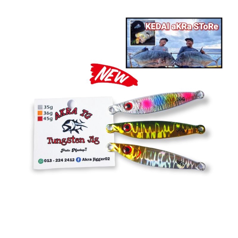 New!! Akra Jig Tungsten 35g-36g | Shopee Malaysia