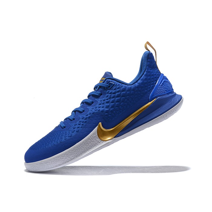 basketball shoes blue and gold