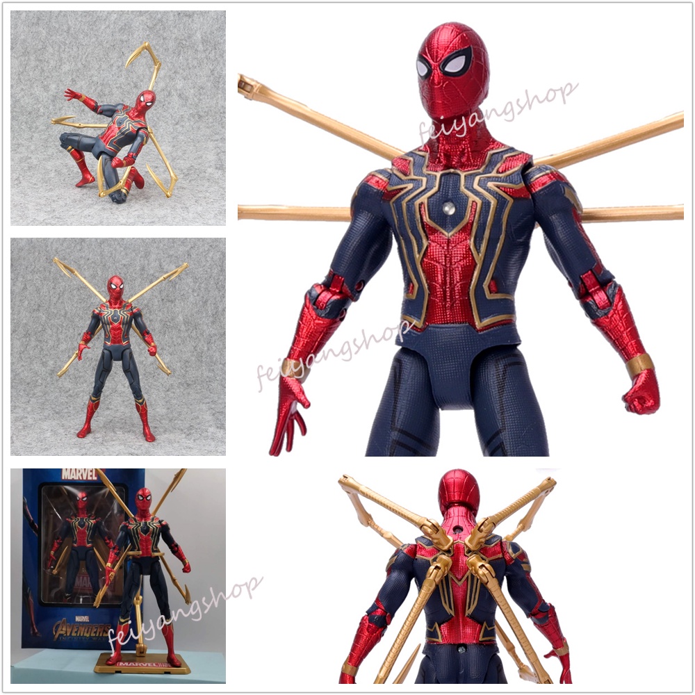 Spiderman Avengers Infinity War Iron Spider-Man Action Figure Toy Model,  Jointed | Shopee Malaysia