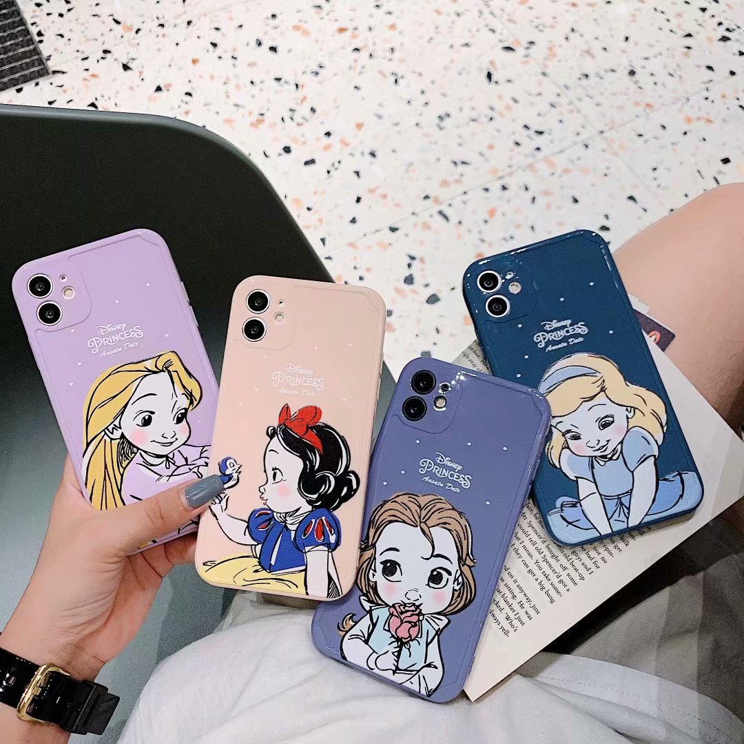 Fashion Disney Princess Iphone 12 Pro Max 11 Pro Max X Xs Xr Xsmax Se 7 8 Plus Shockproof Smooth Tpu Case Shopee Malaysia