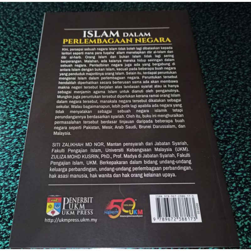 ZBH. Islam dalam Perlembagaan Negara. Siti Zalikhah Md Nor Zuliza Mohd  Kusrin