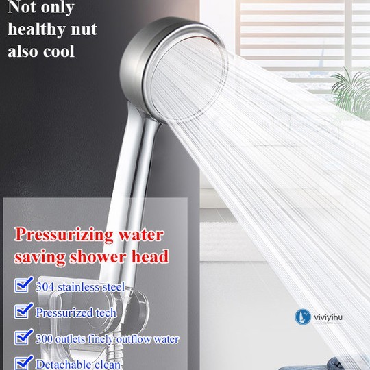 Pressurizing Water Saving Shower Head Shopee Malaysia