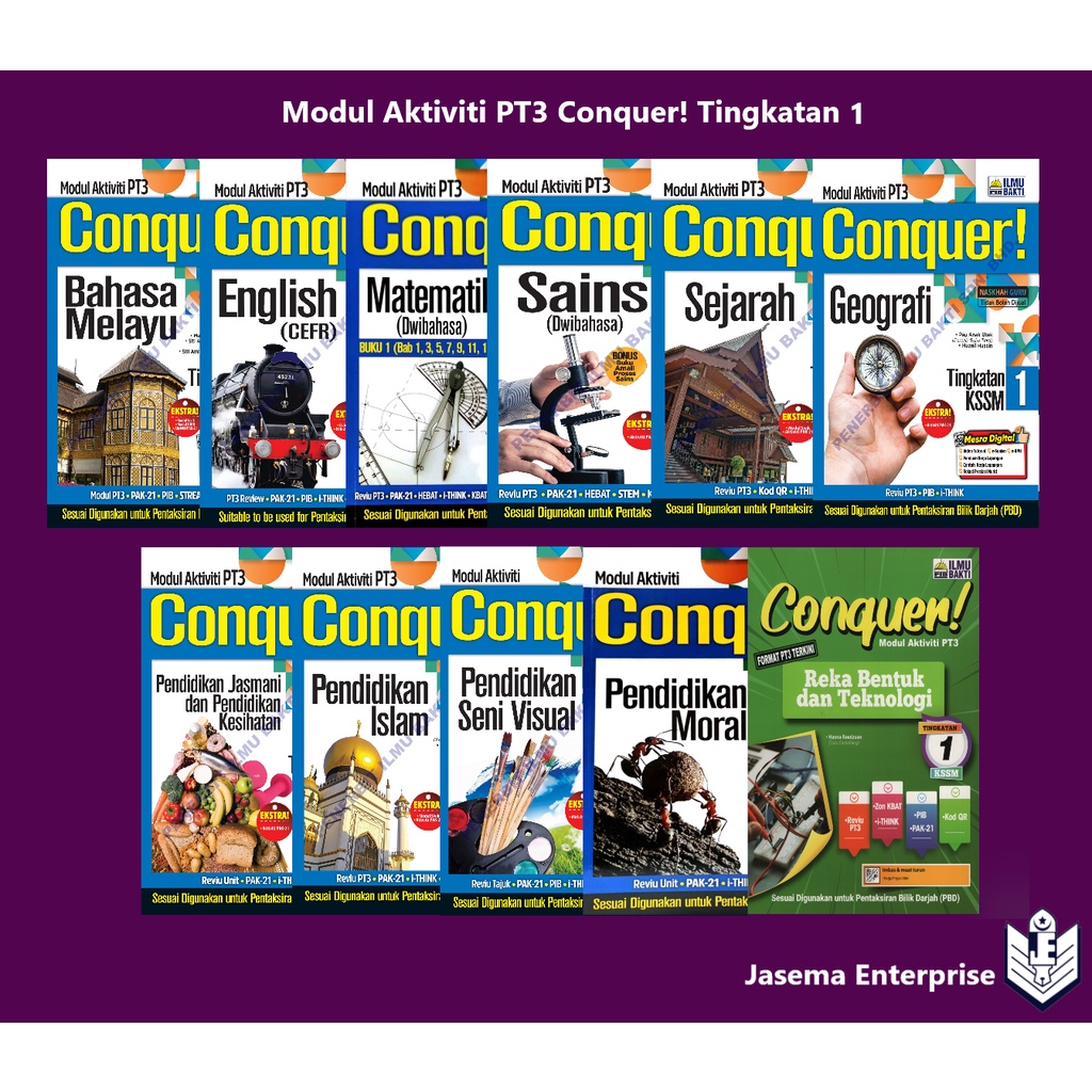 Buy Modul Aktiviti PT3 Conquer! Tingkatan 1 Bm English  Matematik