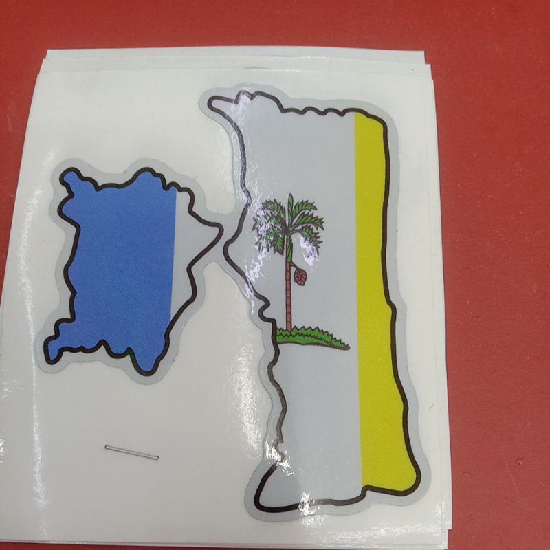 Pelekat Flag Pulau Pinang pantulan cahaya ( Sticker Flag Pulau Pinang Reflective)