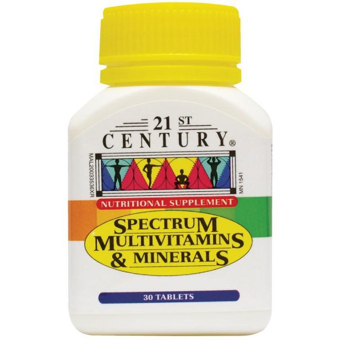 21st Century Spectrum Multivitamins & Minerals (30 Tabs) Shopee Malaysia