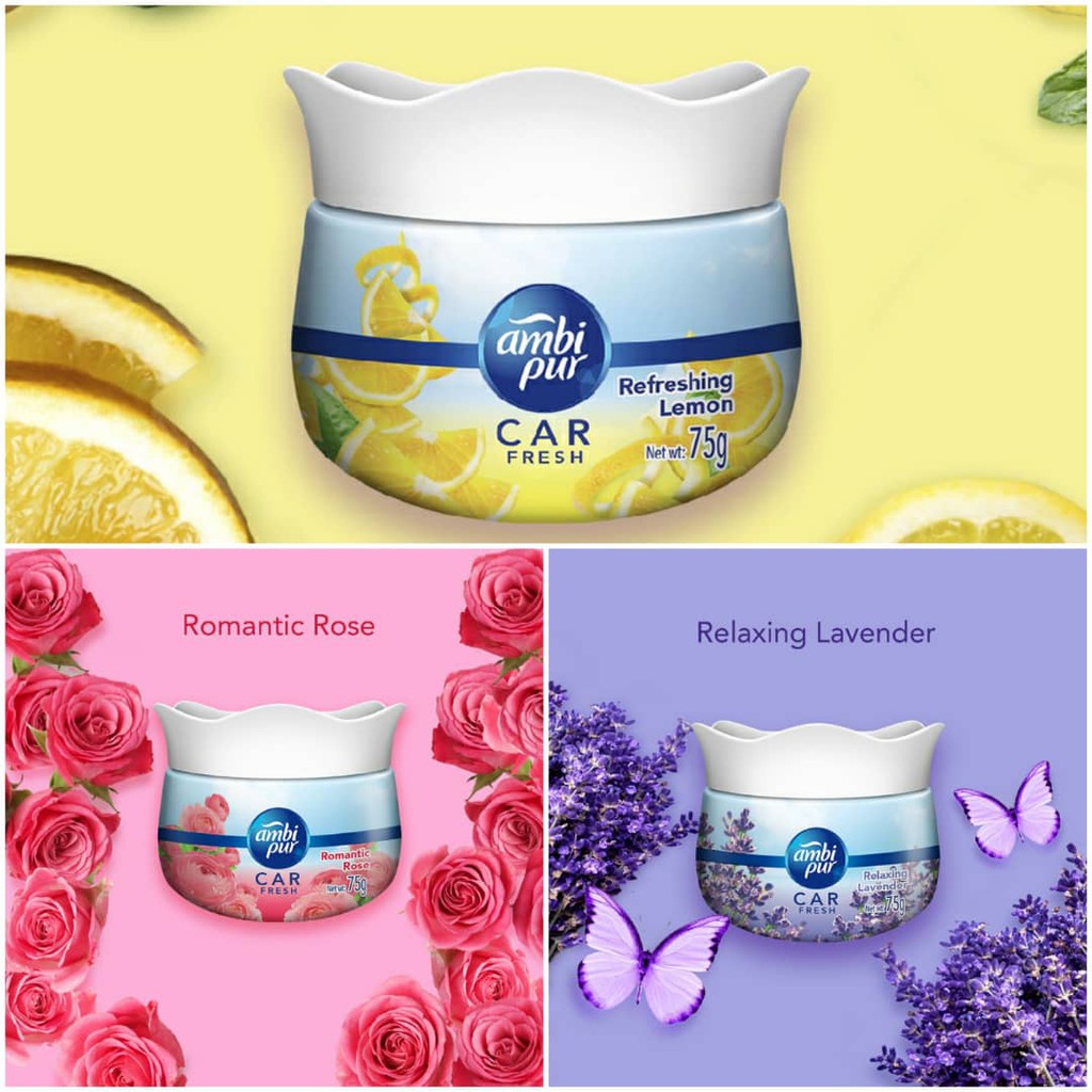 Ambi Pur Car Gel 75g Shopee Malaysia