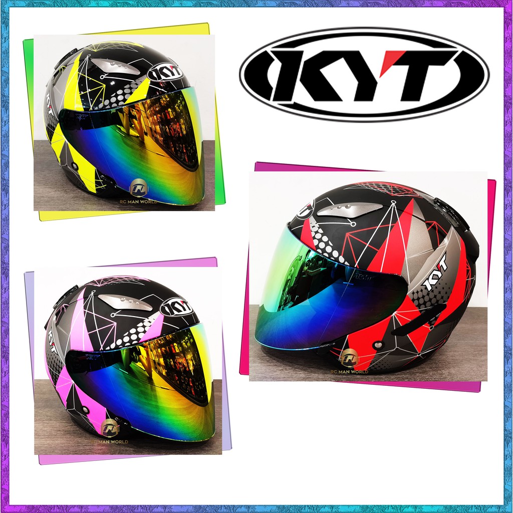 100 ORIGINAL KYT HELLCAT MATRIX SERIES / ORIGINAL HELMET OPEN FACE