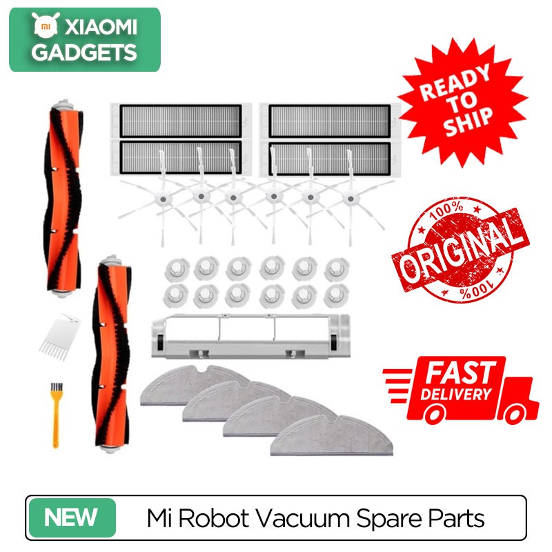 [ORIGINAL XIAOMI MALAYSIA] Mi Robot Vacuum Spare Parts - FULL SET ...