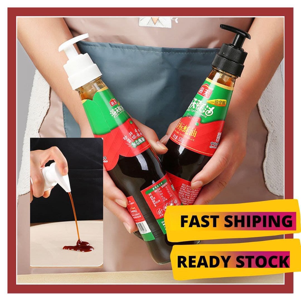 Pressure Pump Head Oil Sauce Pump Sauce Pump Head Pump Sos Sauce Bottle Pump Penutup Botol Sos