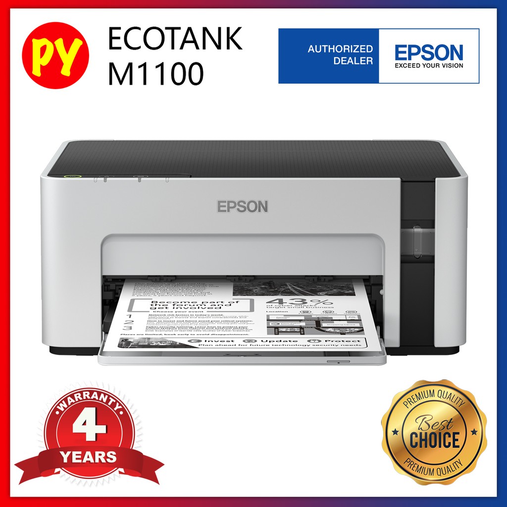 Epson M 1100 Ecotank Monochrome M1100 Ink Tank Printer Using Ink 005 Shopee Malaysia 5316