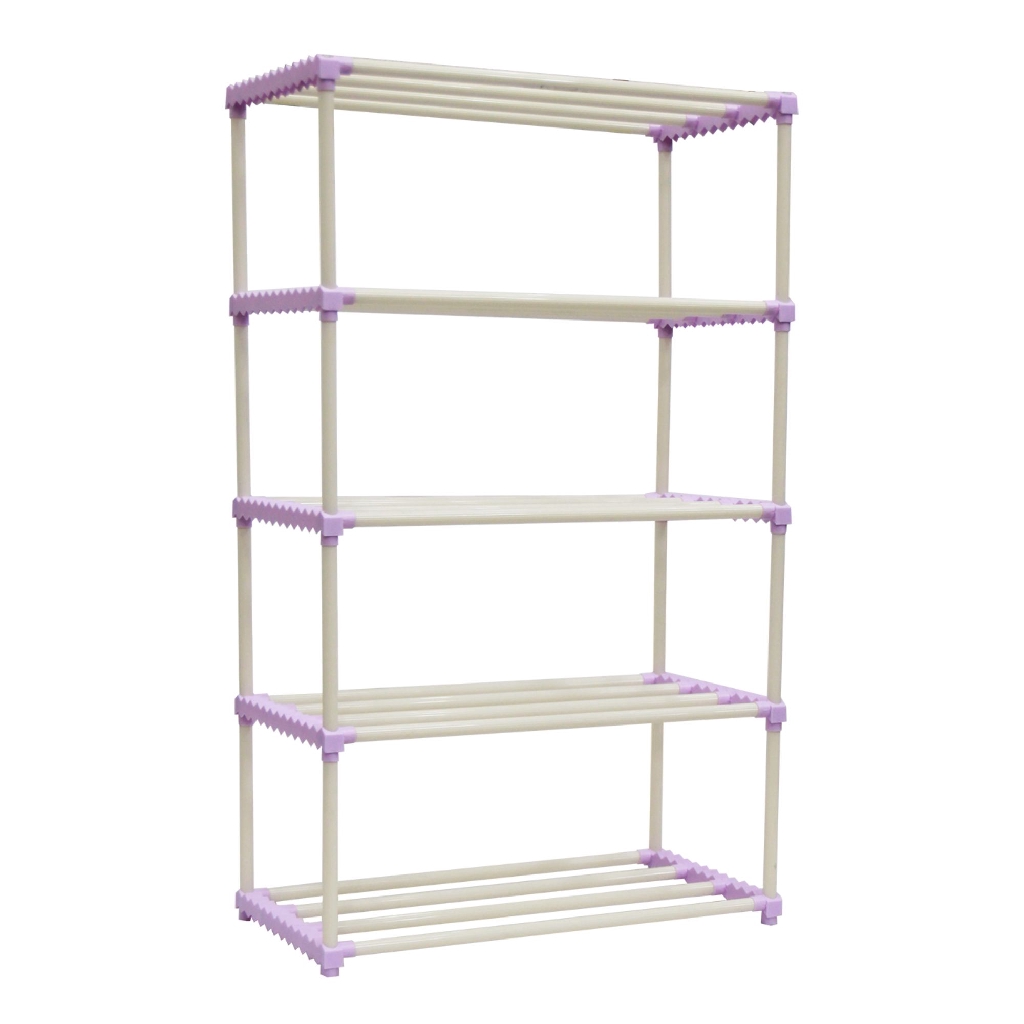 4 5 Level Diy Lightweight Strong Stable Shoe Rack Shoe Storage Rak Kasut Shopee Malaysia