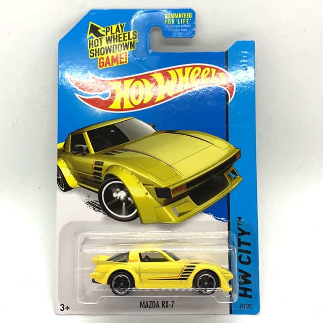 hot wheels mazda rx7 yellow