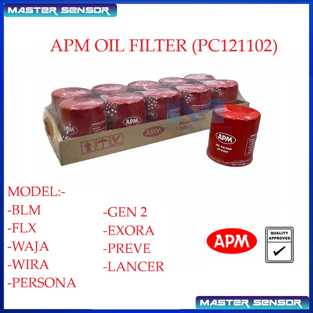 APM PROTON ENGINE OIL FILTER WIRA PUTRA PERDANA WAJA GEN2 PERSONA SAGA SUPRIMA