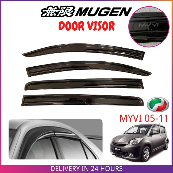 Perodua Myvi 2005 - 2011 / Myvi Old High Quality Mugen Door Visor Air ...