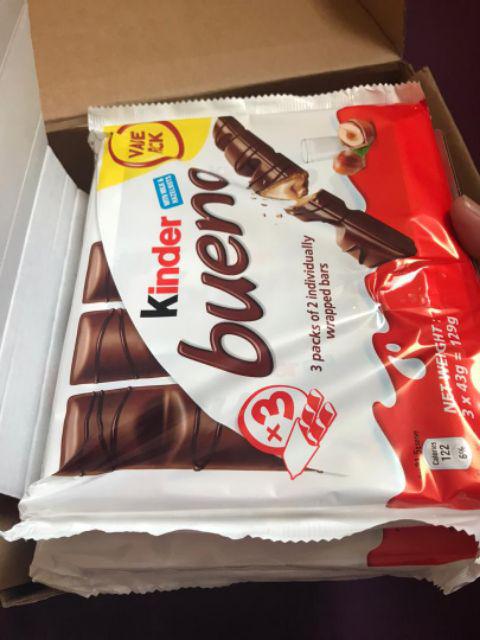 Kinder Bueno With Milk & Hazelnuts 3 X 43g (129g) | Shopee Malaysia