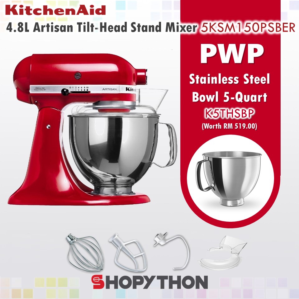 Kitchenaid K5 Heavy Duty Stand Mixer 5kpm5ber Kitchen Aid Kitchenaid Heavy Duty Kitchen Aid Mixer