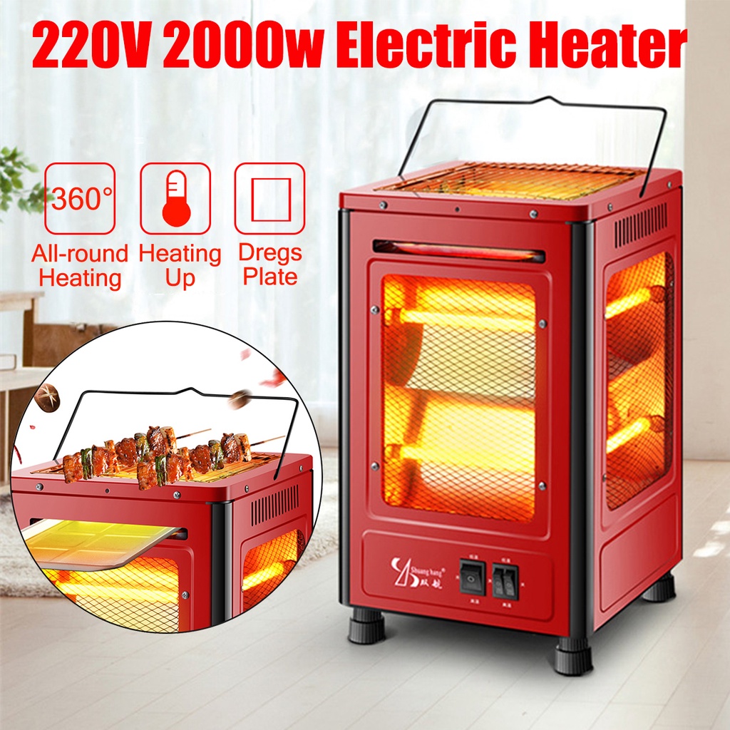 200V 2000W Home Heater Table Portable Electric Heat Blower Indoor Winter Electric Heater Room Heating