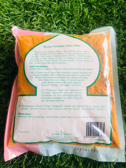 Rempah Laksa Sharifah 220 Gram Shopee Malaysia