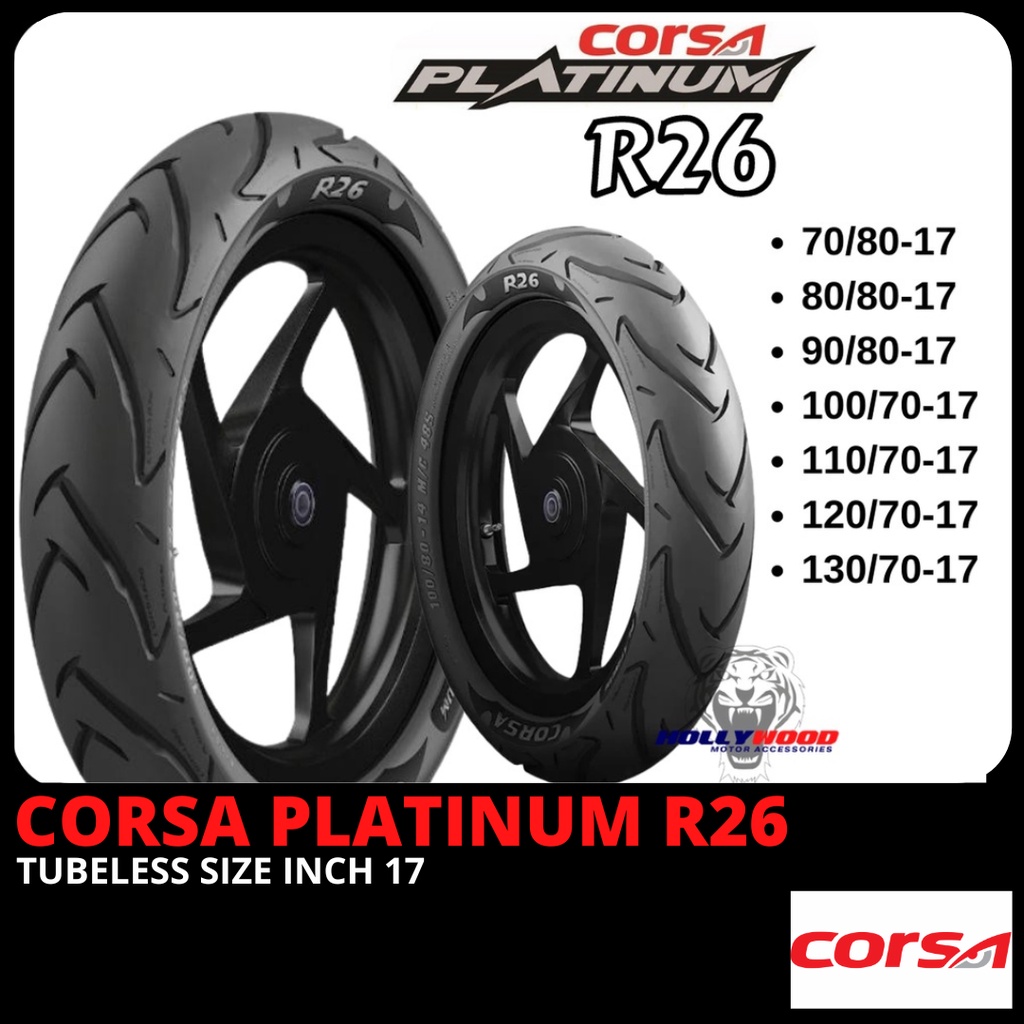 TAYAR CORSA R26 RACING PLATINUM TYRE LC135 LAGENDA FZ150 Y15 Y16 RS150