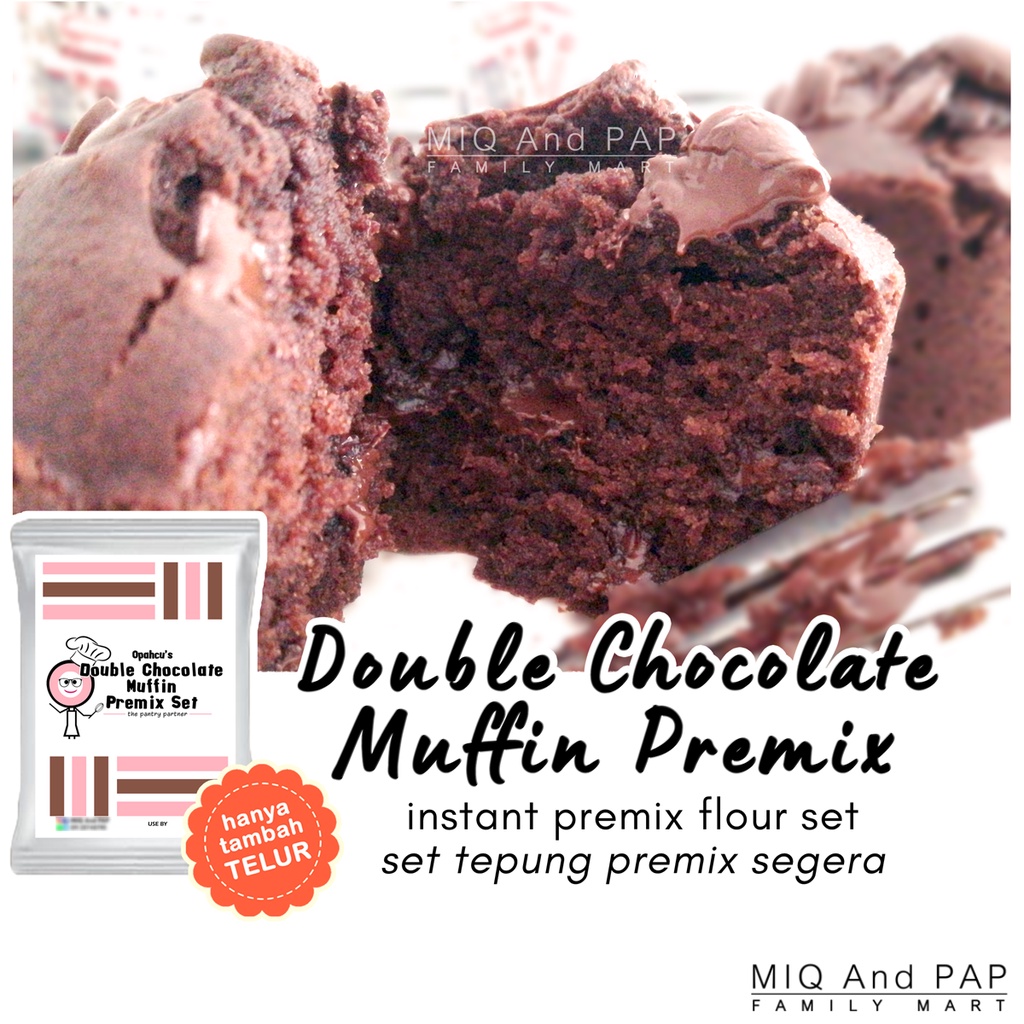 Buy Tepung Premix Double Choc Muffin Set Lengkap Hanya Tmbah Telur Double Choc Muffin Premix Complete Set Just Add Egg Seetracker Malaysia