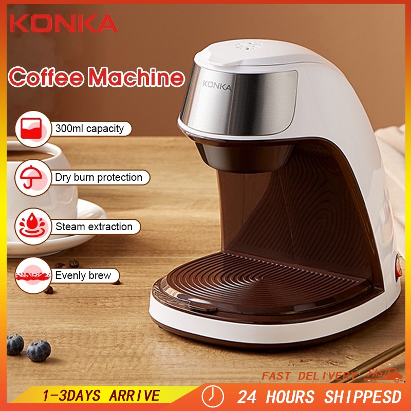 KONKA Mini Coffee Maker Coffee/Tea Machine Set Household & Office Portable Drip Filter Coffee Maker [KCF-CS2] 家用小型多功能咖啡机