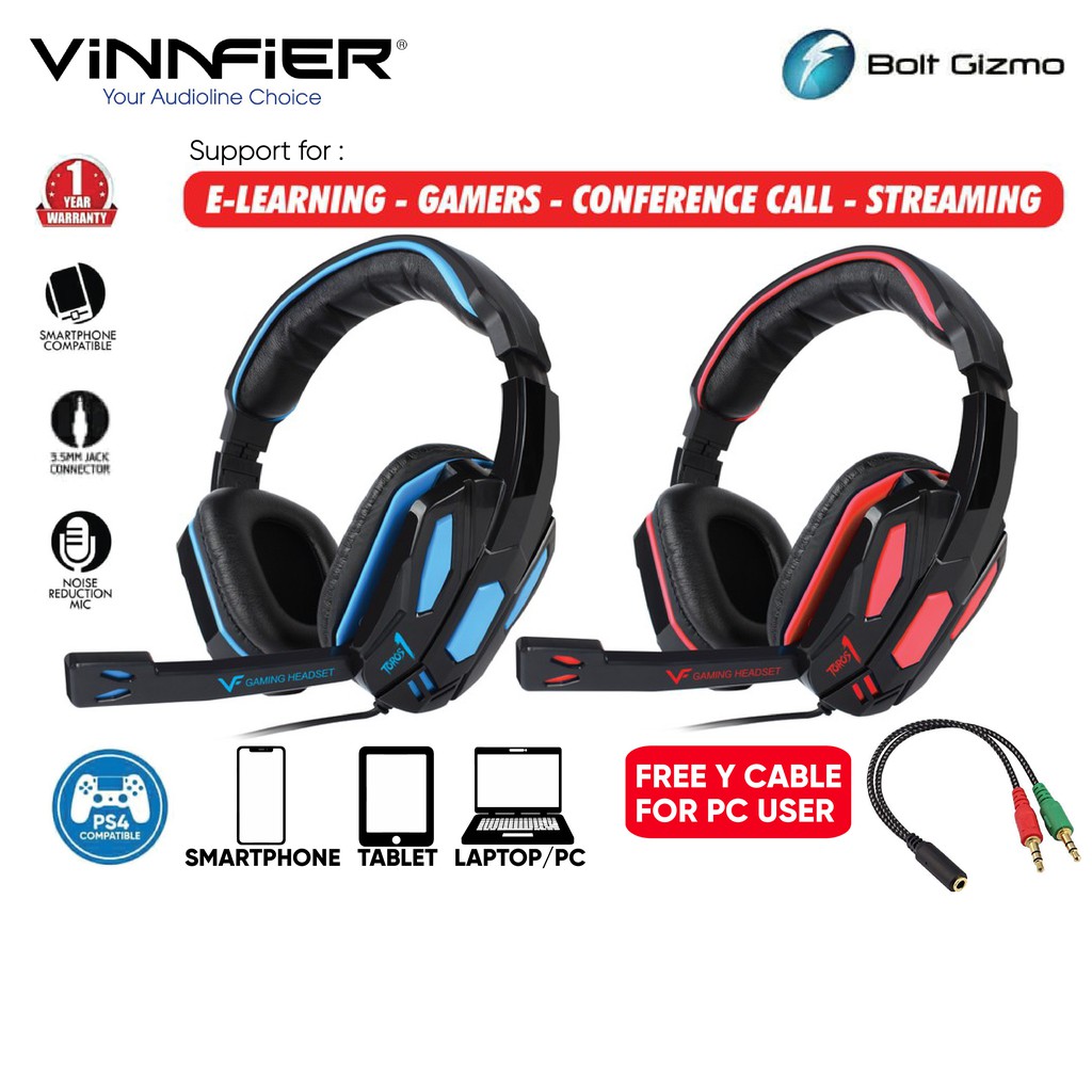 vinnfier toros 1 gaming headset with mic