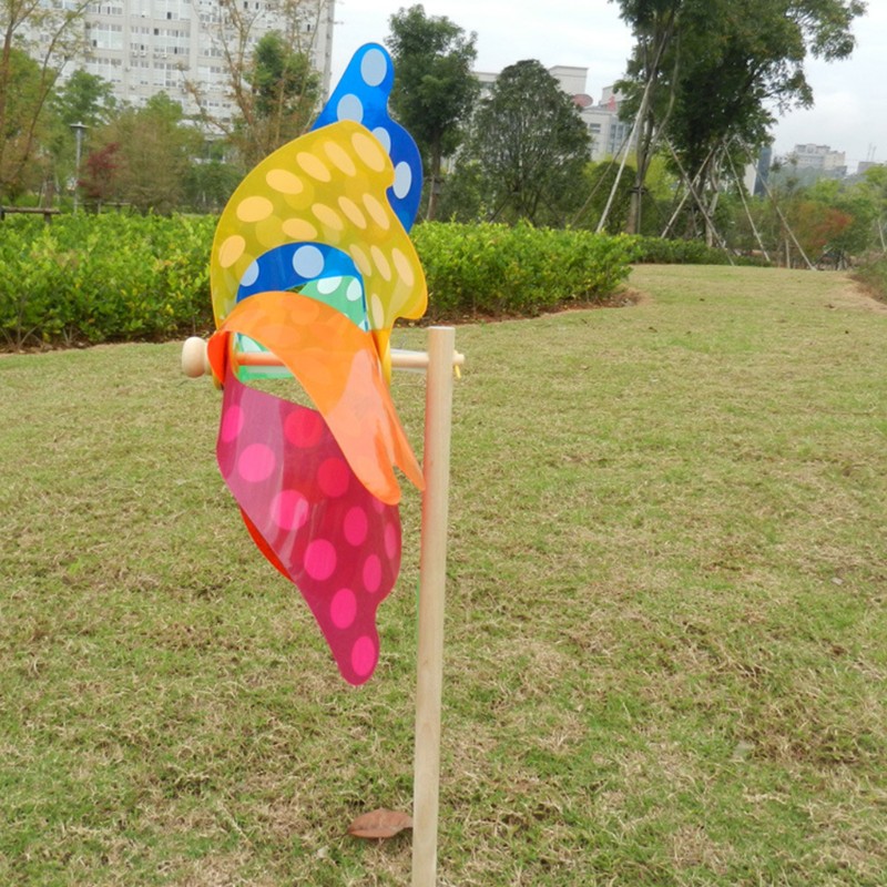 Colorful Pinwheel Wind Wind Spinner Windmill Home Garden Yard Kids Toys Decor
