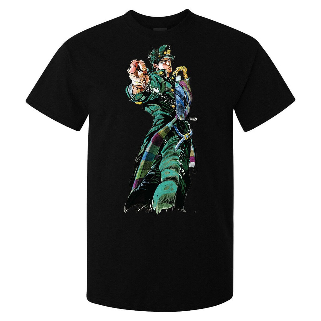 Men T Shirt Jojos Bizarre Adventure Stardust Crusaders Jotaro Artwork Shopee Malaysia - jotaro t shirt roblox