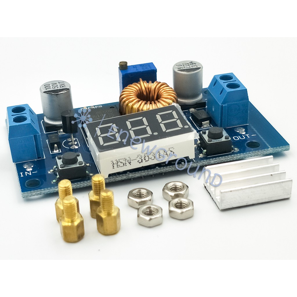 DCDC buck converter (XL4015, 75W, with voltmeter display) Shopee Malaysia