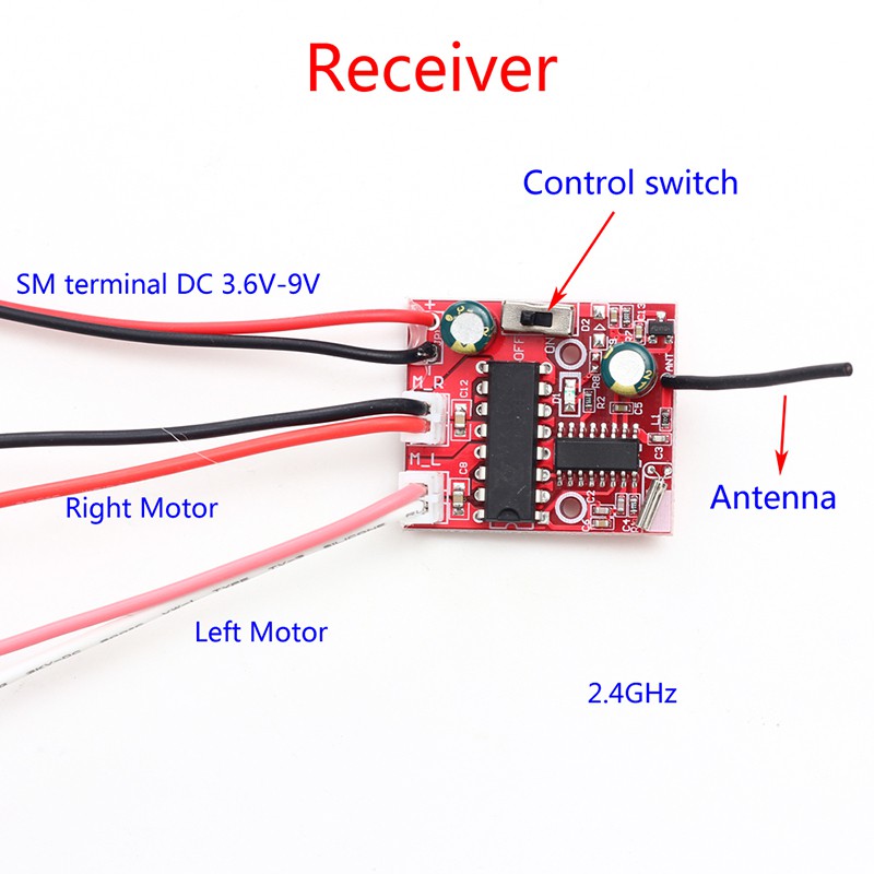 4 channel transmitter and receiver for rc car